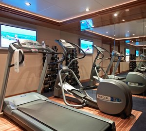 Gym Aboard Yacht BLUE MOON