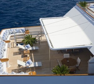 Profile Aspect: Yacht TITAN's Beach Deck Photograph