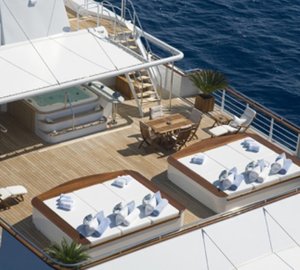 Beach Deck On Yacht TITAN