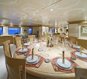 Eating/dining Saloon On Yacht TITAN