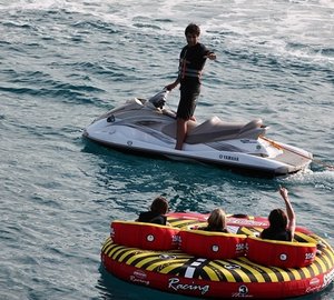 Towing Toys On Board Yacht APOGEE