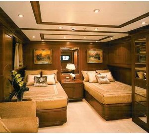 Twin Bed Cabin Aboard Yacht APOGEE