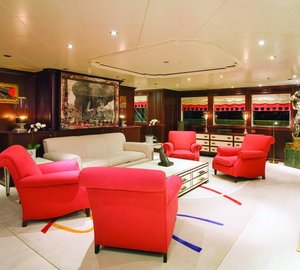 Lounging On Board Yacht FORCE BLUE