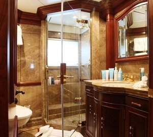 Showering: Yacht NOMAD's Personal Bath Captured