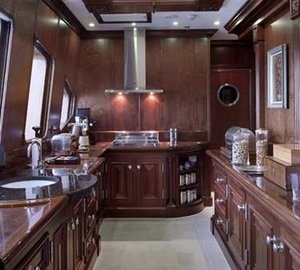 Top Deck Ship's Galley On Yacht SAMAR