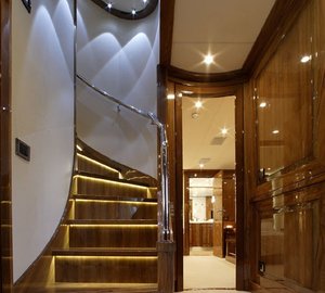 Staircase On Board Yacht DRAGON