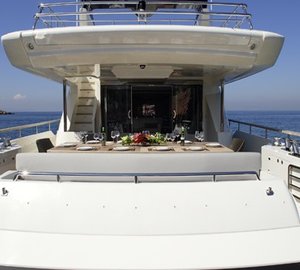 Eating/dining: Yacht DRAGON's Aft Photograph