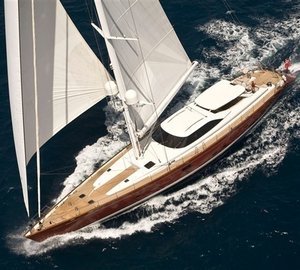 From Above: Yacht LUDYNOSA G's Cruising Pictured