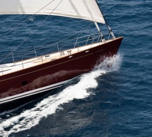 Ship's Bow On Board Yacht LUDYNOSA G