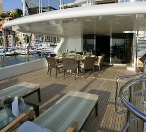 Lounging: Yacht MAMMA MIA's Bridgedeck Deck Aft Photograph