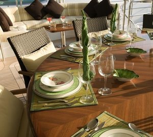 Bridgedeck Deck Furniture On Yacht MAMMA MIA