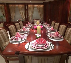 Furniture Set: Yacht MAMMA MIA's Eating/dining Saloon Pictured