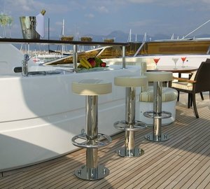 Sun Deck Drinks Bar On Yacht MAMMA MIA