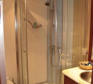 Showering Area On Board Yacht KAIROS