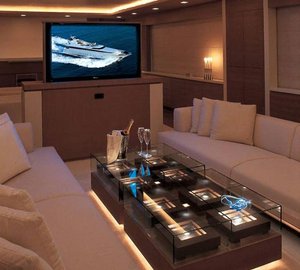 Television: Yacht KINTARO's Saloon Pictured