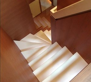 Staircase On Board Yacht KINTARO