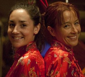 Stewardesses On Yacht LE MONTRACHET