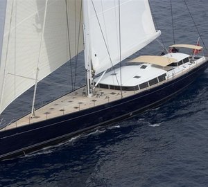 From Above Aspect On Board Yacht CINDERELLA IV