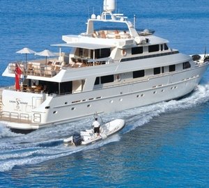 Cruising Including Ship's Tender Aboard Yacht LIONSHARE