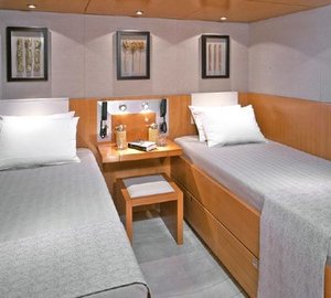 Twin Bed Cabin On Board Yacht MUMU