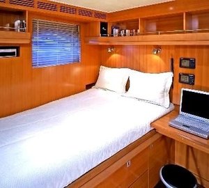 Single Sized Guest's Cabin Aboard Yacht MUMU