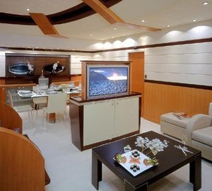 Saloon Including Television On Board Yacht MUMU