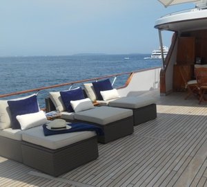 Sun Deck Aboard Yacht AVA