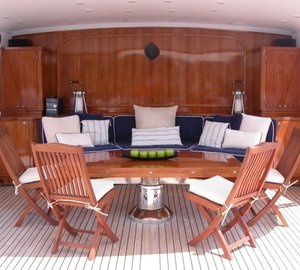 Sun Deck Lounging On Yacht AVA
