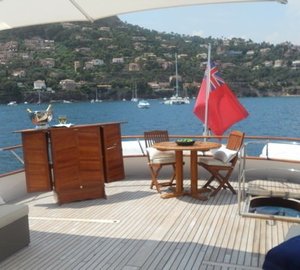 Sun Deck Aboard Yacht AVA
