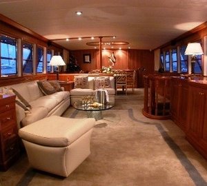 Saloon With Eating/dining On Board Yacht AVA