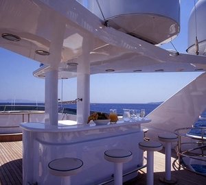 External Drinks Bar Aboard Yacht OURANOS TOO