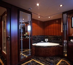 Main Master Bathroom On Board Yacht OURANOS TOO