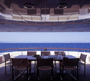 Outdoor Eating/dining On Yacht OURANOS TOO