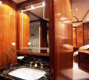 Main Master Bath Aboard Yacht OURANOS TOO