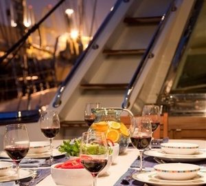 Close Up: Yacht PHILANDERER's Eating/dining Furniture Captured