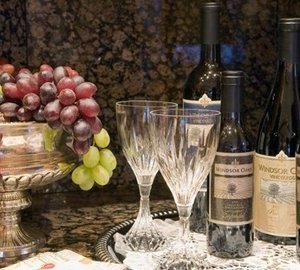 Wine Selection On Board Yacht SOJOURN