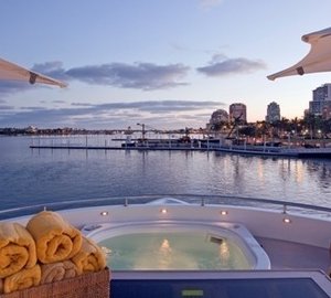 Sunshine Deck Jacuzzi Pool Aboard Yacht SOJOURN
