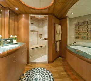 Main Master Bath On Board Yacht SOLAIA