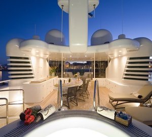 Evening: Yacht SOLAIA's Sun Deck Photograph