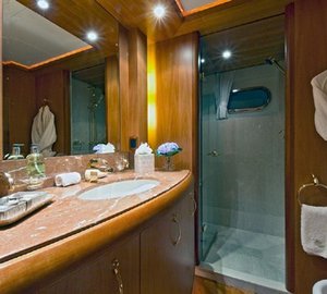 Guest's Bath Aboard Yacht SOLAIA