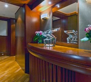 Lower Level Hall Aboard Yacht SOLAIA