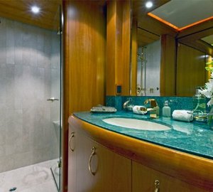 Guest's Bath On Yacht SOLAIA