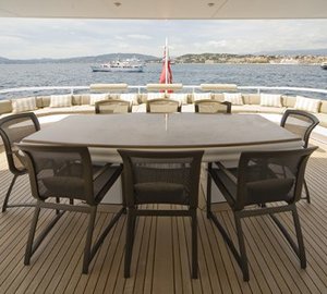 Outdoor Eating/dining On Yacht SOLAIA