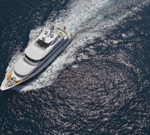 From Above: Yacht SOLAIA's Cruising Pictured