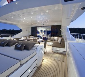 Evening: Yacht VENI VIDI VICI's Deck Pictured