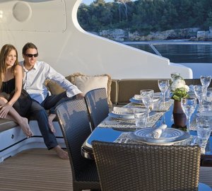 Life: Yacht VENI VIDI VICI's External Eating/dining Captured