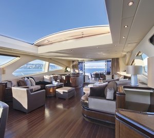 Hard Upper: Yacht VENI VIDI VICI's Saloon Pictured