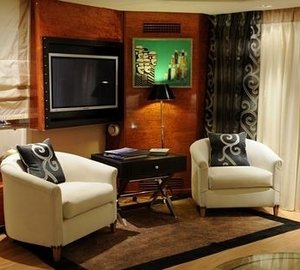 Sitting: Yacht AMZ's Saloon Pictured