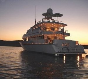 Sunset Dusk On Board Yacht AMZ