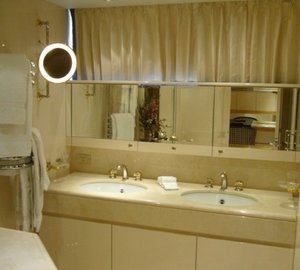 Twin Bed Stateroom Bath On Yacht LADYSHIP